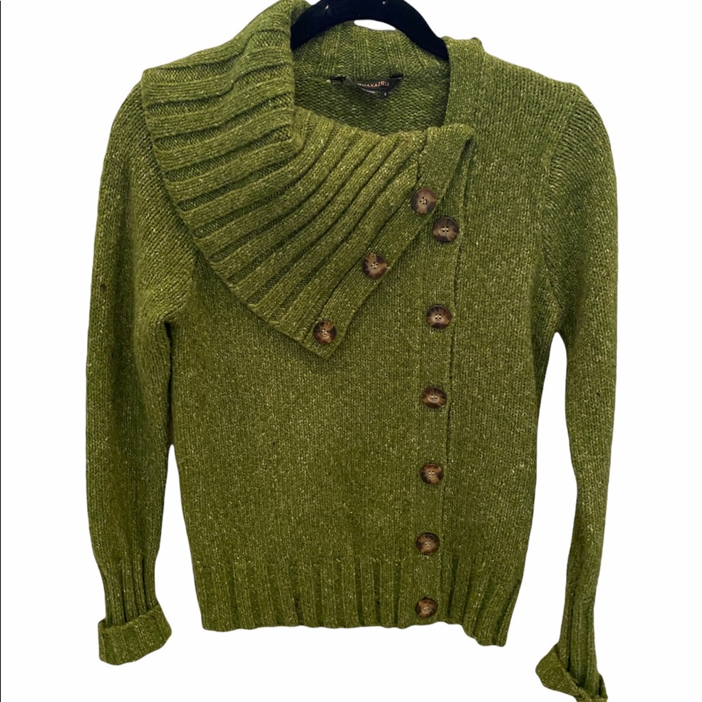BCBG green sweater